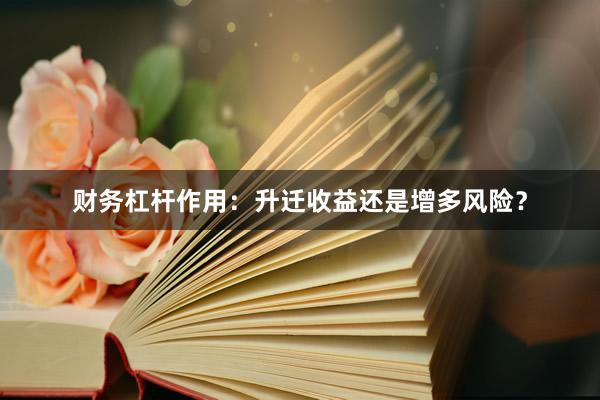 财务杠杆作用：升迁收益还是增多风险？